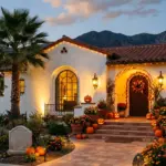 Spanish-Revival Halloween Decor for Azusa Homes